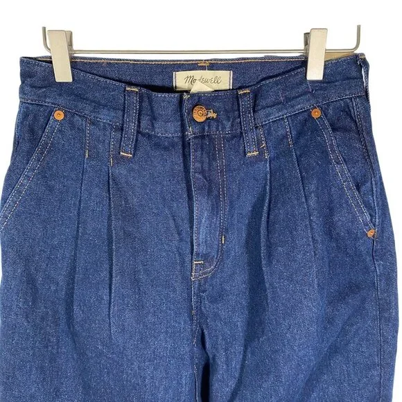 Madewell Dark Blue Straight Leg Jeans - Picture 5 of 13